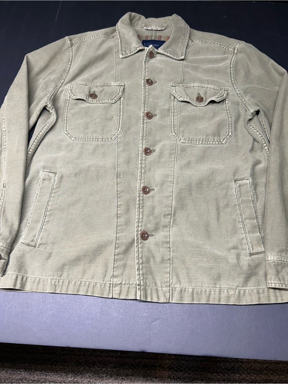 Lucky Brand Olive Green Jacket (unlined) Waist Length